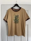 Vintage Xbox Halo 2 Master Chief T Shirt Ringer Brown Video Game Promo 2004 L