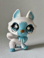 Littlest Pet Shop Lps Arctic Snowflake Husky Wolf OOAK custom Hand painted 689