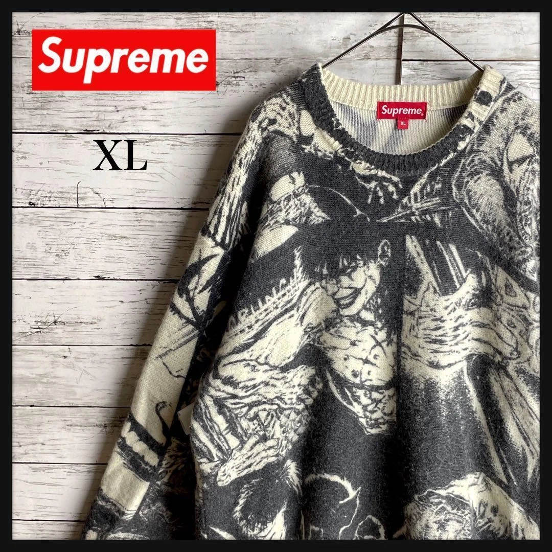 Supreme Men XL Super Vhtf Modèle Collaboration Limitée The Crow All Over Pattern