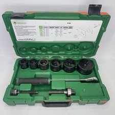Greenlee 7238SB Slug-Buster Knockout Kit w/Ratchet Wrench Punch Set 1/2"-2" Read