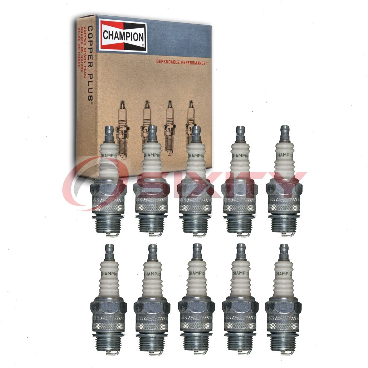 10 pc Champion Industrial 523 Spark Plugs for D23 C88L 92231 86 388 2910 fn