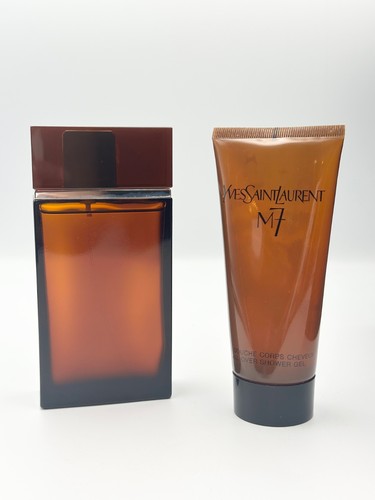 YVES SAINT LAURENT - M7 - 3,3 oz / 100 ml - EDT y Gel de Ducha Set Hombres’s RARO NUEVO