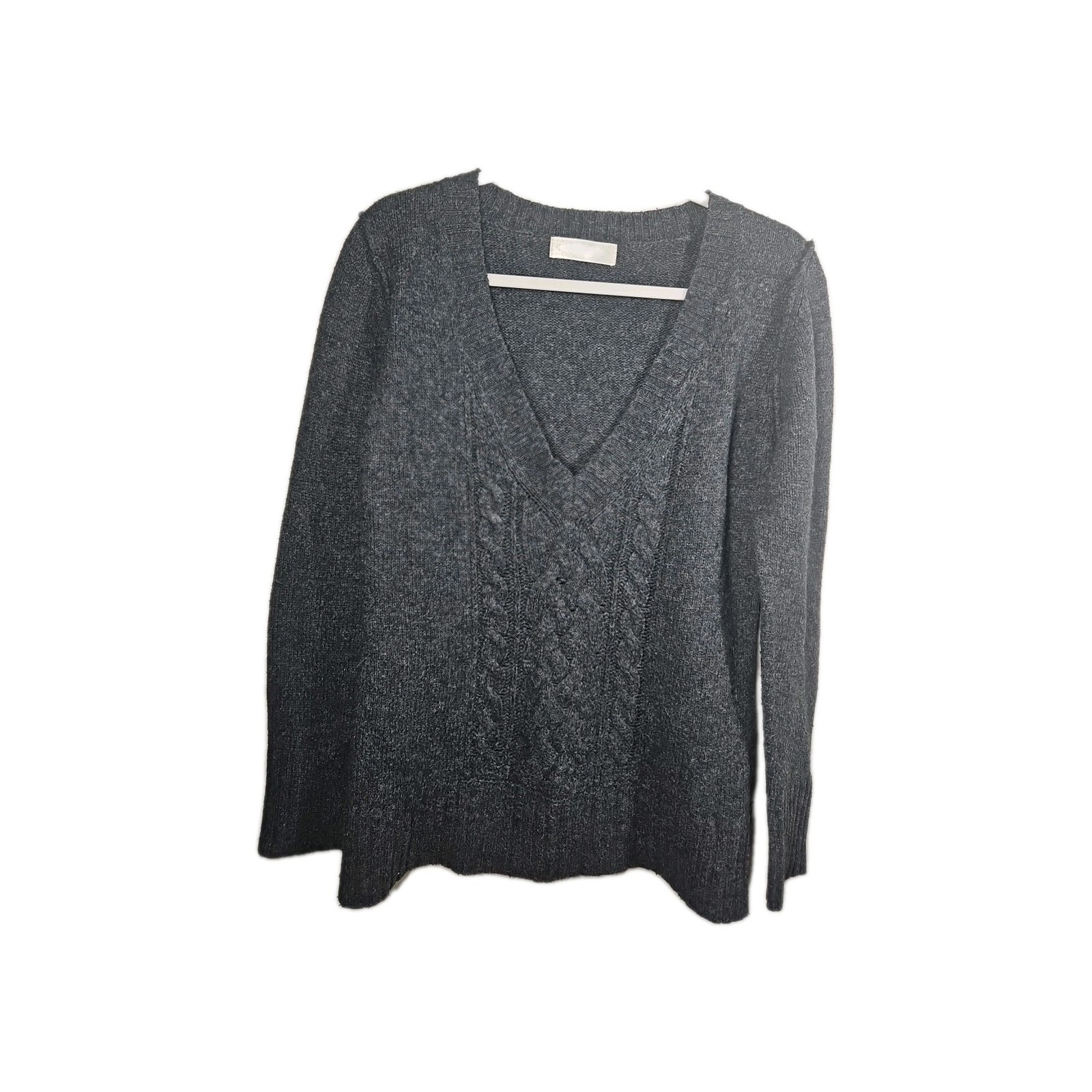 old navy sweater womens large gray vneck