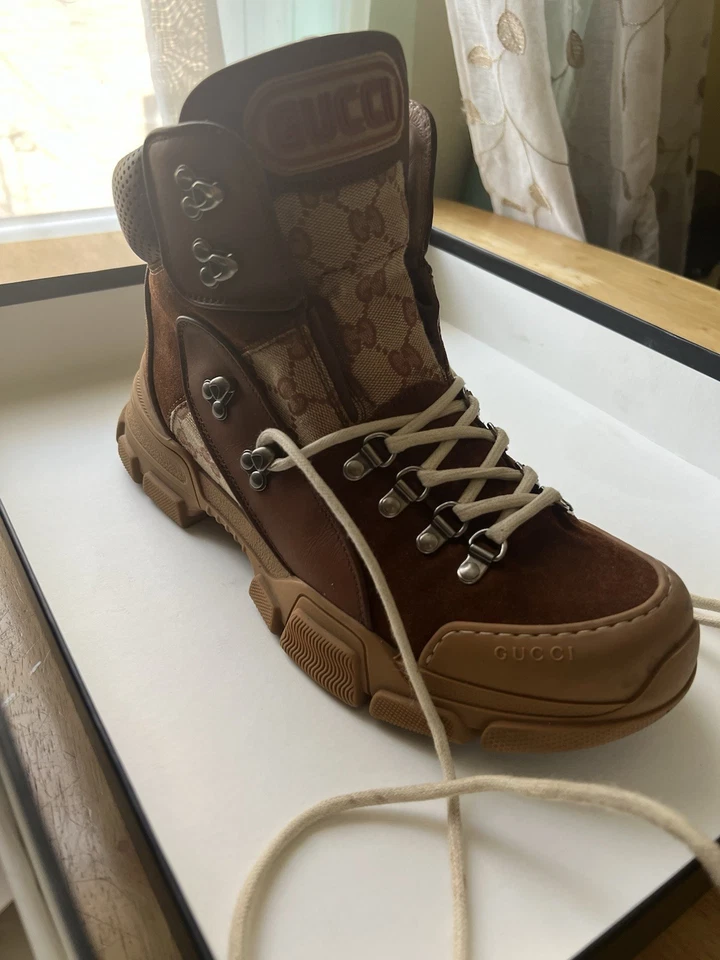 Botas de Senderismo Gucci GG Lona Gamuza Talla: talla 8 Foto 3 de 4