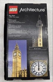 LEGO ARCHITECTURE 21013 Big Ben Building Set Open Box