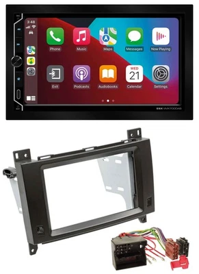 ESX 2DIN DAB USB MP3 Bluetooth Autoradio für Mercedes B- A-Klasse 04-12 schwarz - Bild 1 von 4