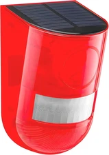 Solar Sound & Light Alarm Motion Sensor 110 Decibels Siren Sound Alert & 6Leds F