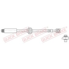 1x ORIGINAL® Quick Brake Bremsschlauch Vorne, Links, Rechts für Chevrolet AVEO