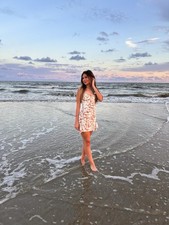 House of CB Toira floral Satin Corset Mini dress Rose Print Valentine’s Day XS