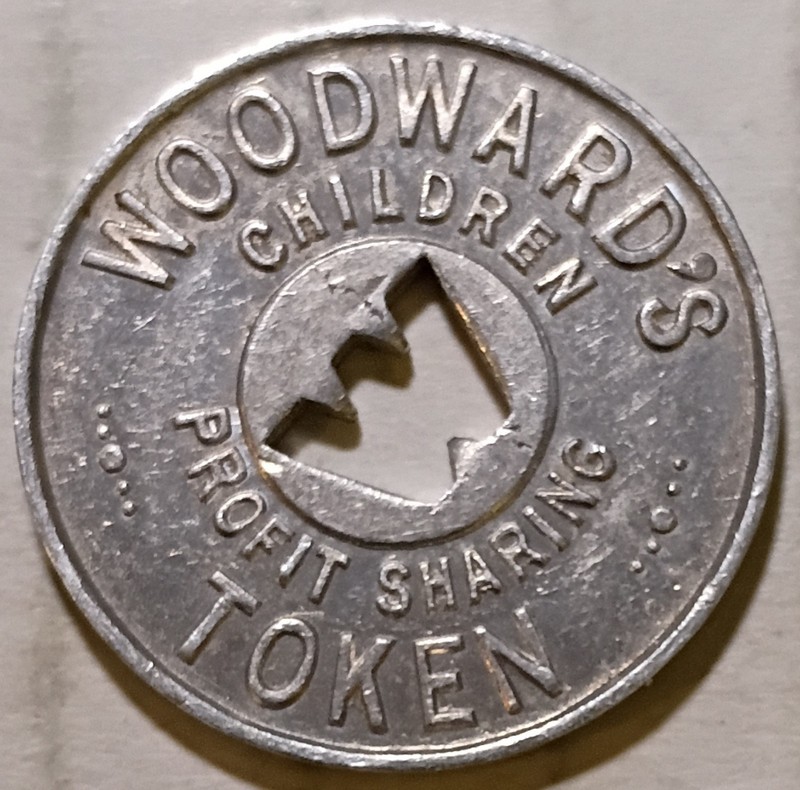 Vancouver, Canada - Woodward's Children Profit Sharing 1¢ Trade Token