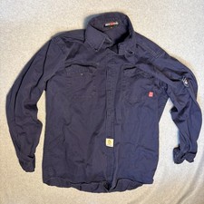 Bocomal Mens L FR Shirt Nfpa2112 7.5oz Fire Retardant Construction Long Sleeve