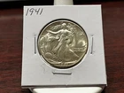 1941 LIBERTY WALKING SILVER HALF HIGH GRADE UNC