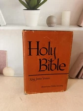 Holy Bible King James Version American Bible Society HC/DJ