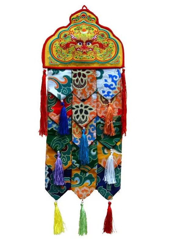 1pc tibetan style buddhist temple decorations buddha supplies embroidered
