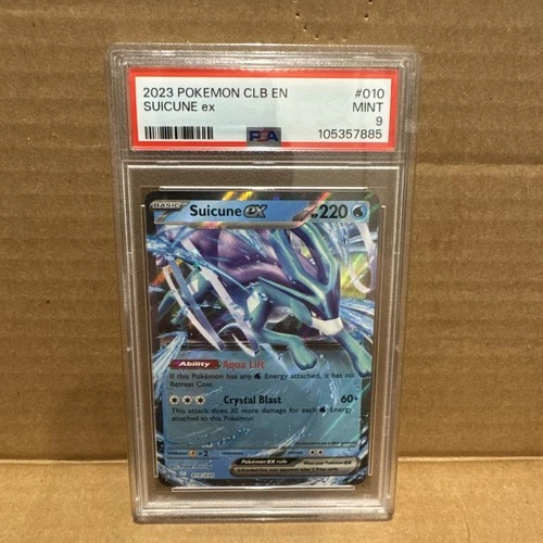 2023 POKEMON CLASSIC DECK SUICUNE ex CLB #10 BLASTOISE & SUICUNE ex PSA 9