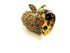 Multipurpose 3CM Gold & Stone Saree, Scarf,Hat, Coat,Turban, Sherwani BROOCH-CN1