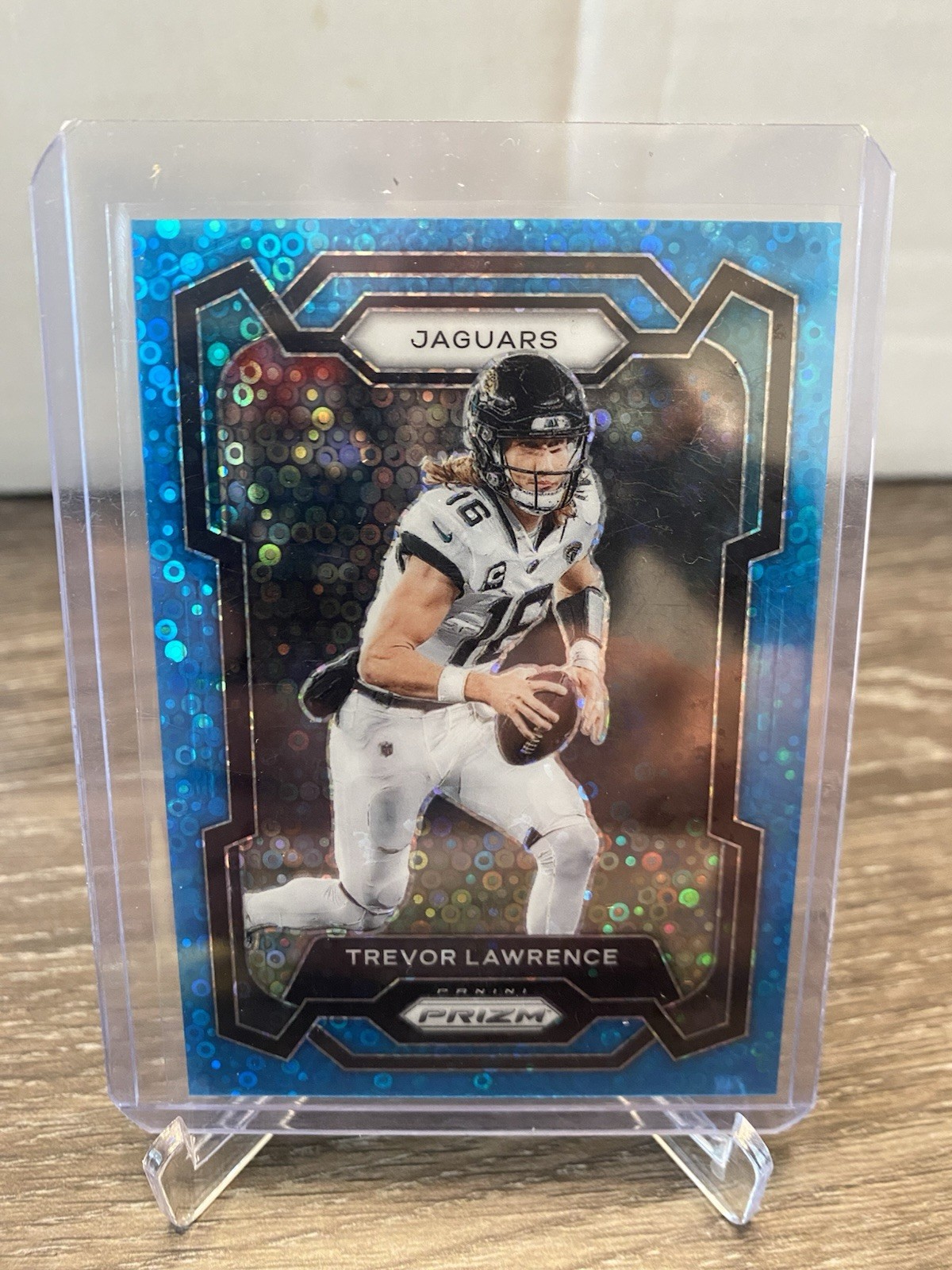 2023 Panini Prizm Trevor Lawrence #139 Blue Disco Prizm /95