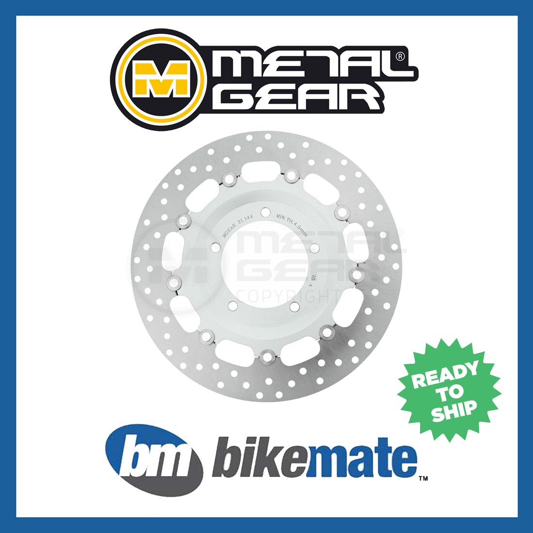 MetalGear Brake Disc Rotor Front L or R for TRIUMPH Rocket III Touring 2010