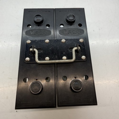 ITE WALKER WECO ATLANTA 200AMP 240V MAIN FUSE PANEL PULL OUT COPPER FUSE CLIPS