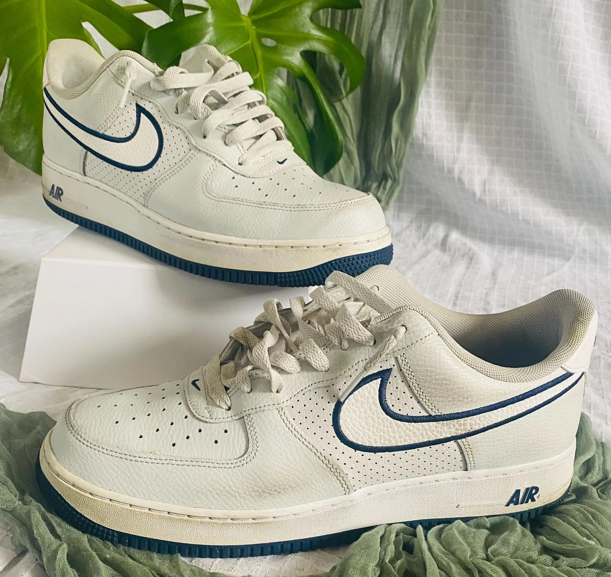 Nike Air Force 1 '07 Embroidered Swoosh - Photon Dust Navy for