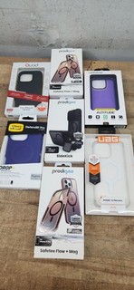 Lot Of 7 MagSafe IPhone 15 Pro Max Protective Cases Otter/Prodigee/CellHelmet...
