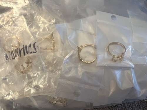 Konvolut Sternzeichen Sternbild Ringe Steinbock/ Fische/Skorpion/Löwe/Wassermann gemischt - Bild 17 von 24