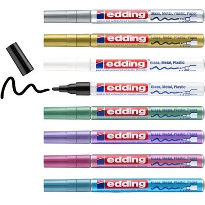 Edding 751 Lackmarker, Lackmalstift Lackstift 1-2 mm creative Farbe wählbar