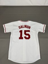 Los Angeles Anaheim Angels Tim Salmon White Jersey Majestic YOUTH Size Medium