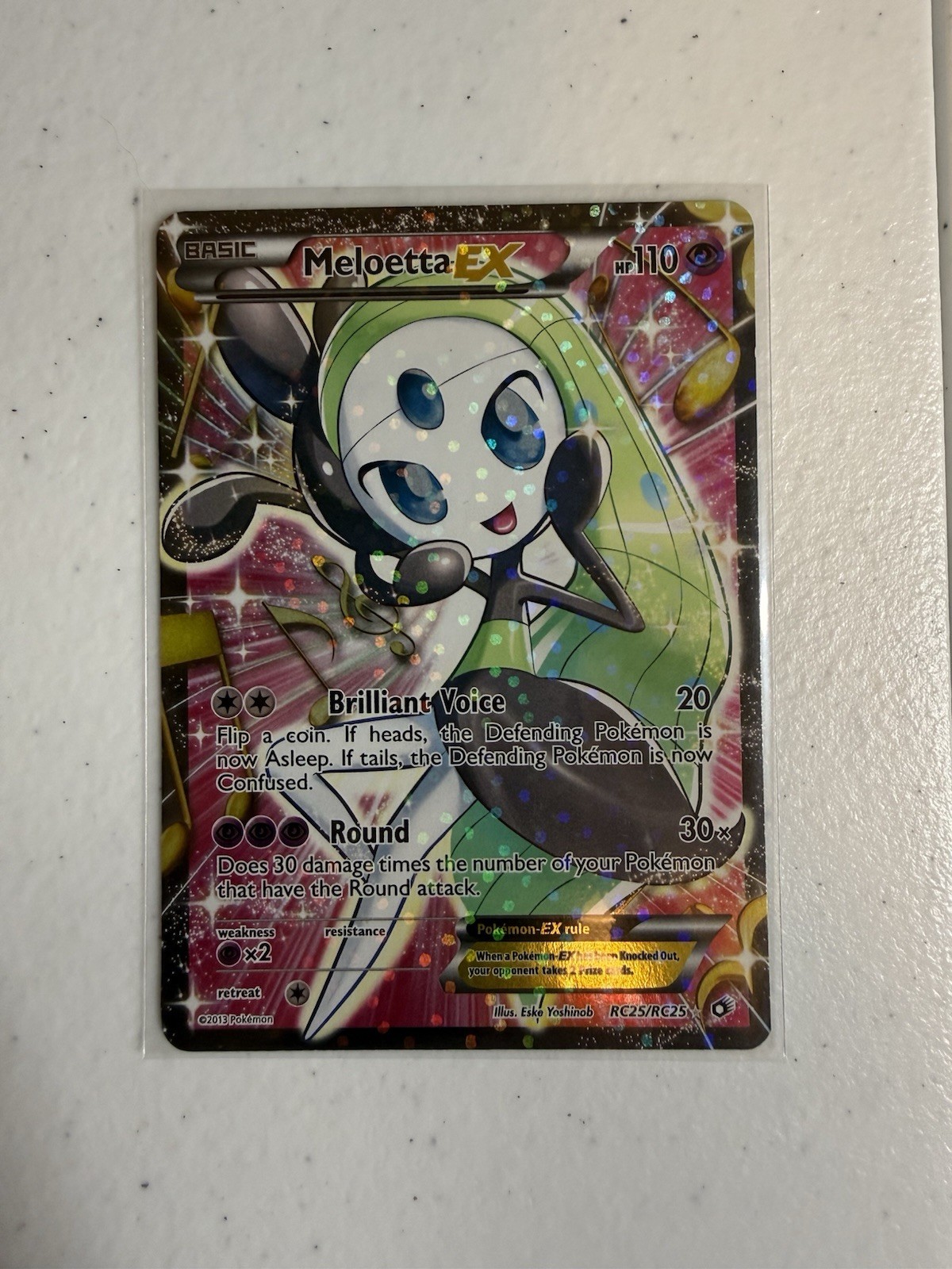 Meloetta EX (Full Art) RC25/RC25 Legendary Treasures Free Shipping