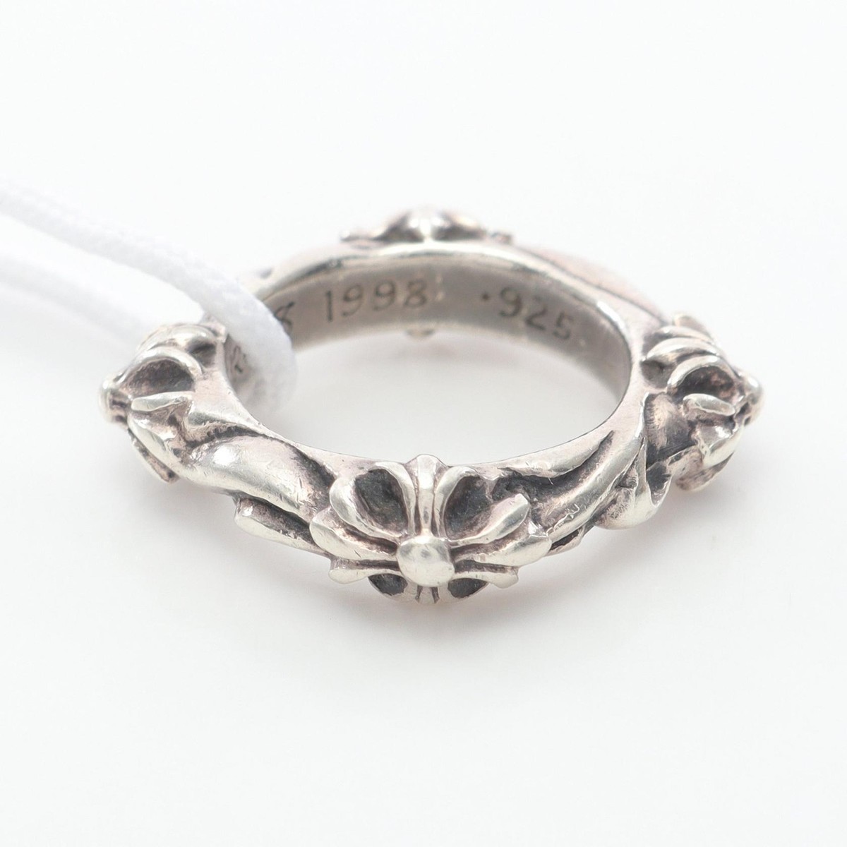 【希少】Chrome Hearts SBT BAND RING SLV925 CHROME HEARTS SBT BAND Ring Silver925 Used women US size