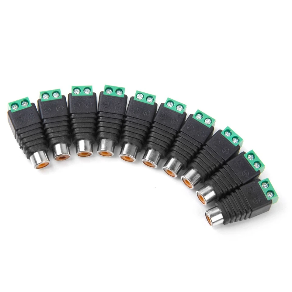 10 RCA Female Screw Terminal Connector Adapter for Audio - Image 3 of 4