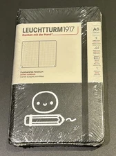 New TCMC Leuchtturm 1917 Black Dotted A6 Notebook Journal TheCoffeeMonsterzCo