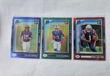 Lot Of Three Panini Rated Rookie. Dallas Turner, Keon Coleman, Ja'Lynn Polk.