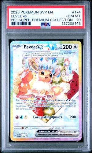 2025 POKEMON SVP EN-SV BLACK STAR PROMO #174 EEVEE EX PSA 10