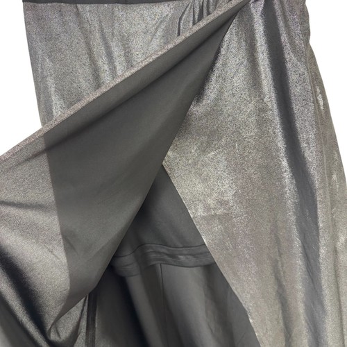 Express NWOT Black Silver Shimmer Maxi Skirt Size 8 Party Casual Sparkle Evening - Picture 5 of 12