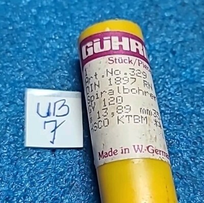 GUHRING   NO . 329  DIN 1897 RN   SPIRALBOHRER   GV 120   #13,89MM    35/64 HSCO