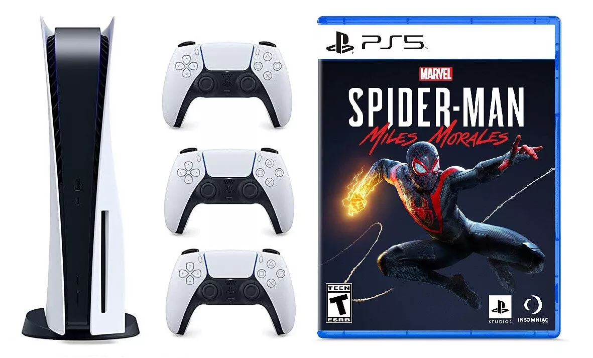 PS5 DualSense Controller & Marvel's Spider-Man: Miles Morales Game