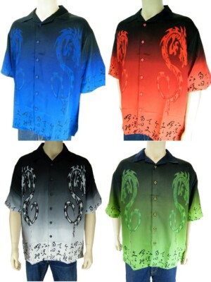 Double Dragon Casual Button Down Shirt, Biker Bowling Club Halloween day