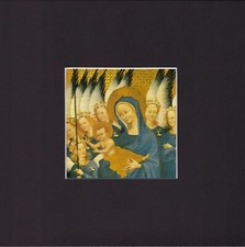 8X8" Black Matted Print Painting Picture Angel Art: Wilton Diptych (Detail)
