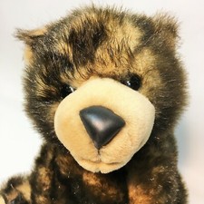 Animal Alley Grizzly Bear Plush Stuffed Animal Cub Sitting Brown Claws 12"