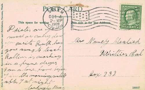 Salem, Oregon, First M.E.Church, gebraucht, Flag Canel, 1909 - Bild 2 von 2
