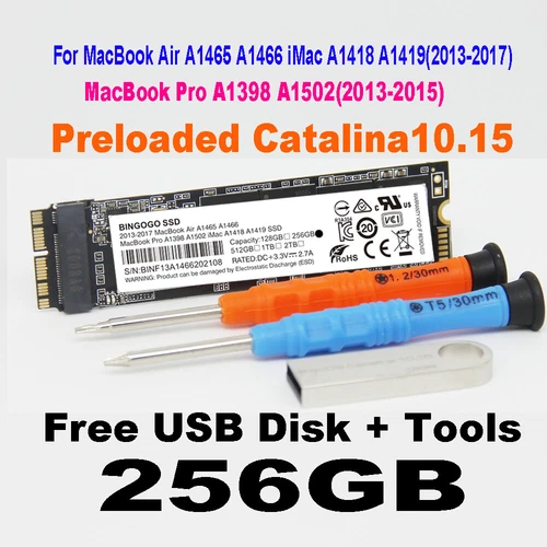 NEW 256GB SSD for 2013 2014 2015 MacBook Air A1465 A1466 MacBook Pro A1502 A1398