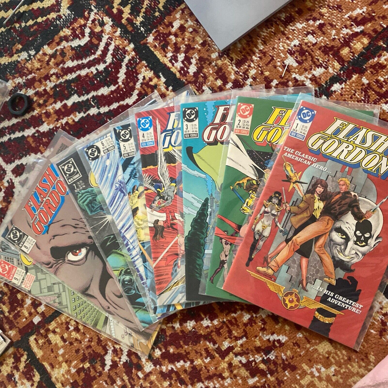 Flash Gordon 1 - 9 Complete Series DC Comics 1988 Nice ! Lot Of 9 VF/NM @