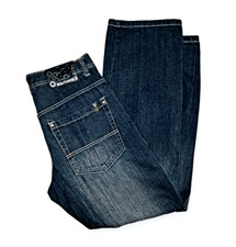 SouthPole Jeans sz 34 Dark Blue Wash Wide Leg 4180 Y2K fits 34x33 