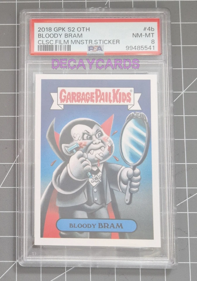 Topps Garbage Pail Kids - PSA 8 Graded Card - Bloody Bram - GPK Nasty Nick 2018 - Bild 1 von 1