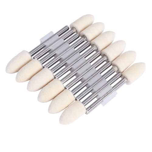 12PCS Lucidatura Lana Punta Conica Feltro Feltro Lucidatura Utensili Rettifica - Foto 2 di 11