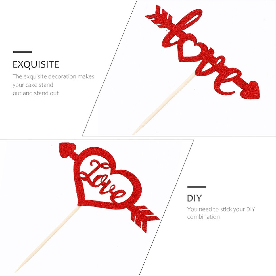 36 Pcs Kuchendekorationseinsätze Schöne Cupcake Topper