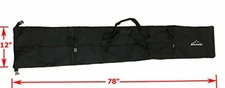 Zaltana Padded Ski Carrier Bag Rack Holds (Max. Length:78") SKB10