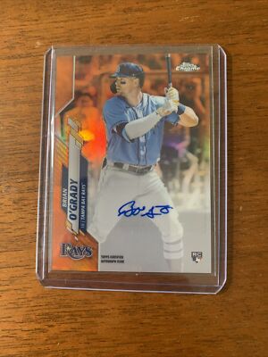 2020 Topps Chrome Update Sapphire Rookie Autos Orange Ref #RABO Brian O'Grady/25