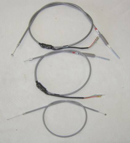 Honda Z50 K1 Gray Cable Set Throttle, Front and Rear Brake Cables